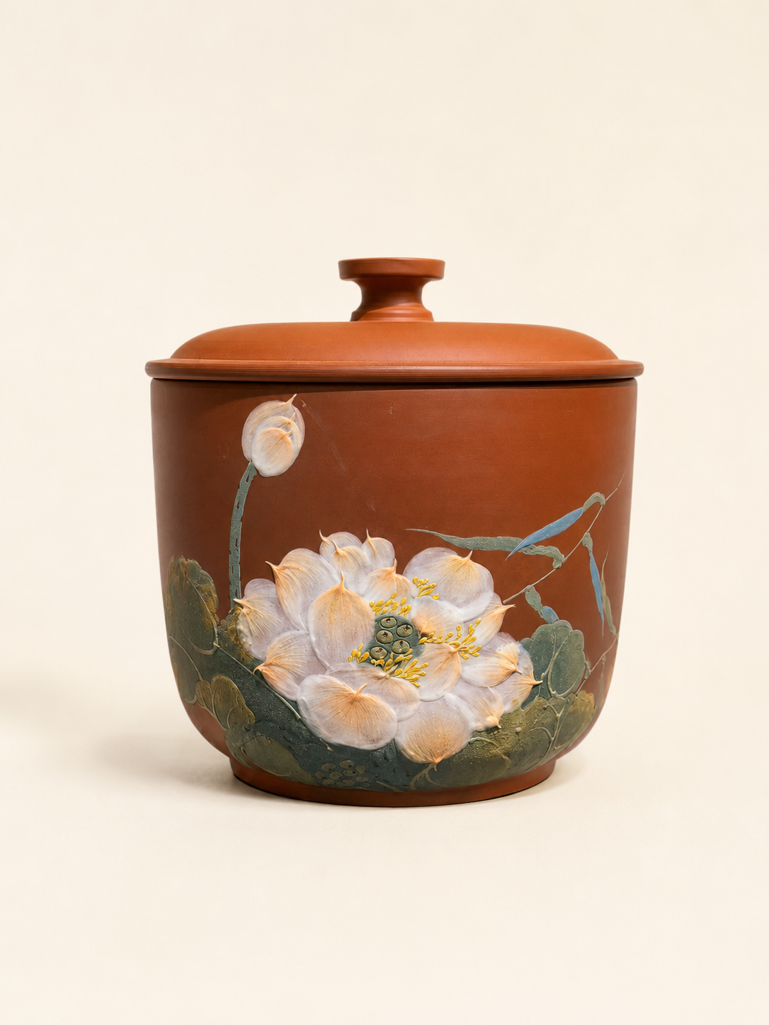 Lotus Tea Canister