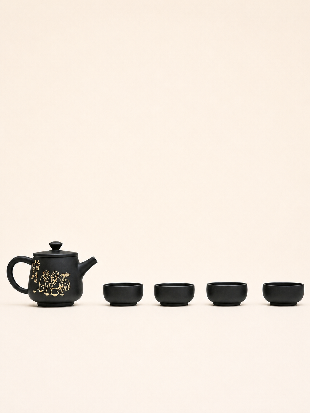Teapot and Four-Cup Tea Set