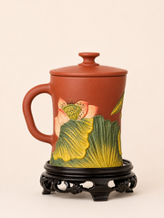 Office Tea Cup (Lotus, Horse and Panda)