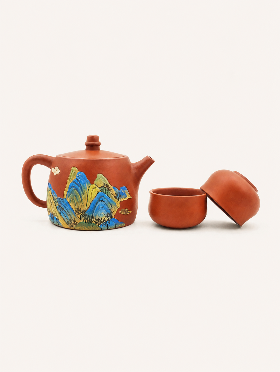 Thousand-Li Landscape Three-Piece Tea Set