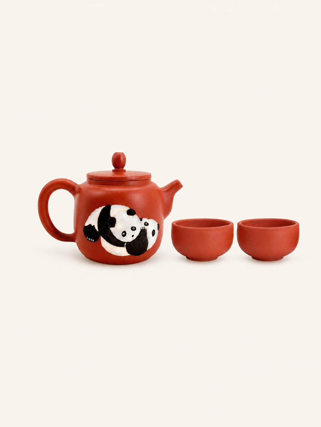 Panda Three-Piece Tea Set